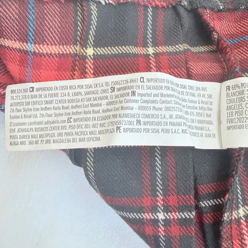 Hello Kitty x Forever 21 Plaid Pleated Mini Skirt Large Y2K Sanriocore Aesthetic